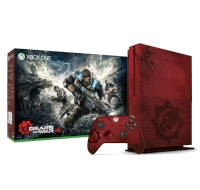 Microsoft Xbox One S Gears of War 4 Crimson Red 2TB Bundle