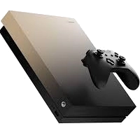 Microsoft Xbox One X Gold Rush Battlefield V Edition 1TB gaming-console