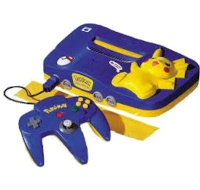 Nintendo 64 Pikachu Blue Yellow Edition N64