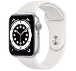 Apple Watch SE 44mm Aluminum Silver Link Bracelet A2352 GPS Only