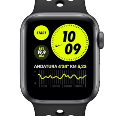 Apple Watch SE Nike 44mm Silver Aluminum Nike Sport Loop A2352 GPS Only smartwatch
