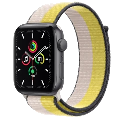 Apple Watch SE Nike 44mm Space Gray Aluminum Nike Sport Loop A2352 GPS Only smartwatch