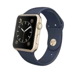 Apple Watch Series 1 Sport 38mm Gold Aluminum Midnight Blue Sport Band MQ102LL/A smartwatch