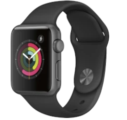 Apple Watch Series 1 Sport 38mm Space Gray Aluminum Black Sport Band MP022LL/A smartwatch