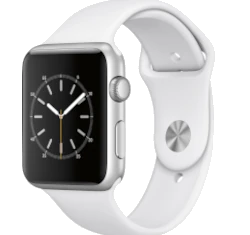 Apple Watch Series 1 Sport 42mm Silver Aluminum White Sport Band MNNL2LL/A smartwatch