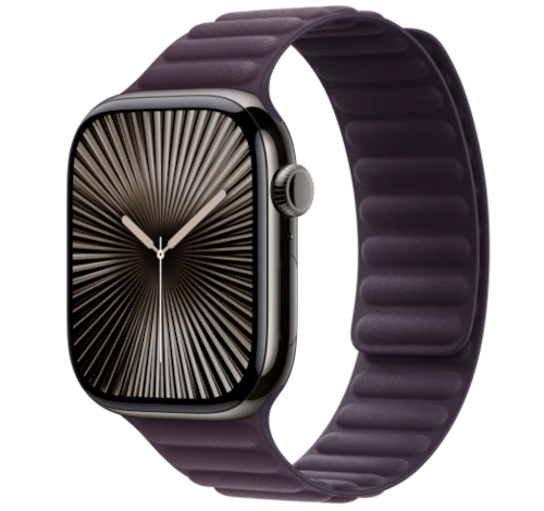 Apple Watch Series 10 42mm Natural Titanium Case w/ Apple OEM Band A3001 GPS Cellular smartwatch