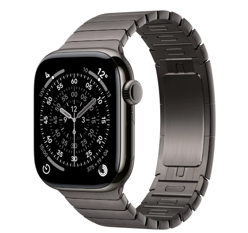 Apple Watch Series 11 42mm Slate Titanium w/ Link Bracelet GPS Cellular smartwatch