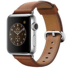 Apple Watch Series 2 38mm SS Saddle Brown Classic Buckle MNP72LL/A smartwatch