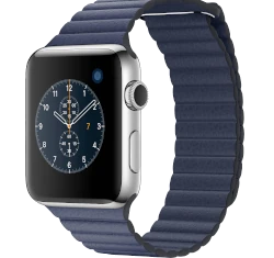 Apple Watch Series 2 42mm SS Midnight Blue Leather Loop MNPW2LL/A smartwatch