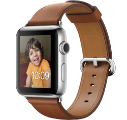 Apple Watch Series 2 42mm SS Saddle Brown Classic Buckle MNPV2LL/A