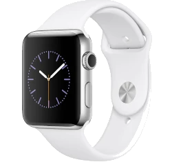 Apple Watch Series 2 42mm SS White Sport Band MNPR2LL/A smartwatch