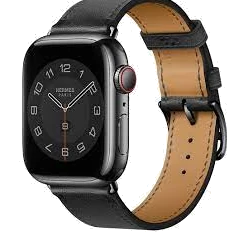 Apple Watch Series 2 Hermes 42mm SS Fauve Barenia Leather Single Tour Deployment Band MNQ32LL/A smartwatch