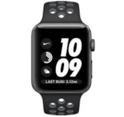 Apple Watch Series 2 Nike Plus 42mm Space Gray Aluminum Black MNYY2LL/A smartwatch