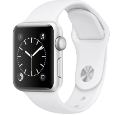 Apple Watch Series 2 Sport 38mm Silver Aluminum White Sport Band MNNW2LL/A