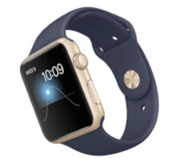 Apple Watch Series 2 Sport 42mm Gold Aluminum Midnight Blue Sport Band MQ152LL/A smartwatch