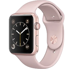 Apple Watch Series 2 Sport 42mm Rose Gold Aluminum Pink Sand Sport Band MQ142LL/A