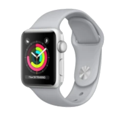 Apple Watch Series 3 38mm Silver Aluminum Fog Sport Band MQJN2LL/A GPS Cellular smartwatch