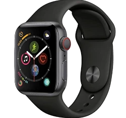 Apple Watch Series 3 38mm Space Black SS Black Sport Band MQJW2LL/A GPS Cellular smartwatch