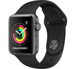 Apple Watch Series 3 38mm Space Gray Aluminum Dark Olive Sport Loop MQJT2LL/A GPS Cellular smartwatch