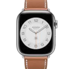 Apple Watch Series 3 Hermes 38mm SS Marine Gala Leather Single Tour Eperon dOr MQLN2LL/A GPS Cellular