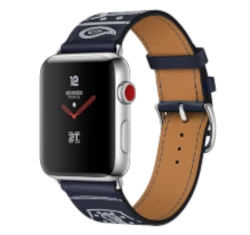 Apple Watch Series 3 Hermes 42mm SS Marine Gala Leather Single Tour Eperon dOr  smartwatch