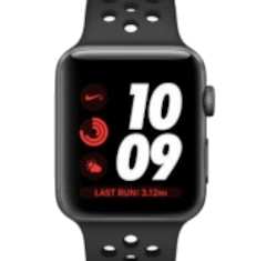 Apple Watch Series 3 Nike Plus 38mm Space Gray Aluminum Anthracite Black Sport Band MQKY2LL/A GPS Only smartwatch