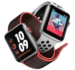 Apple Watch Series 3 Nike Plus 42mm Silver Aluminum Bright Crimson Black Sport Loop MQLE2LL/A GPS Cellular smartwatch