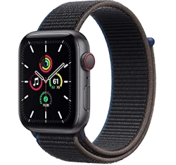 Apple Watch Series 4 40mm Space Gray Aluminum Black Fabric Sport Loop MTUH2LL/A GPS Cellular smartwatch