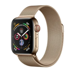 Apple Watch Series 4 44mm Gold SS Gold Milanese Loop MTV82LL/A GPS Cellular smartwatch
