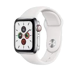 Apple Watch Series 4 44mm SS White Sport Band MTV22LL/A GPS Cellular