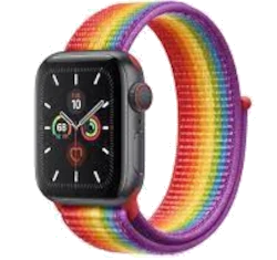 Apple Watch Series 5 40mm Space Gray Aluminum Fabric Sport Loop GPS Cellular smartwatch