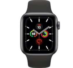 Apple Watch Series 5 40mm Space Gray Aluminum Sport Band GPS Only smartwatch