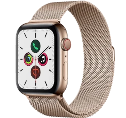 Apple Watch Series 5 44mm Gold SS Milanese Loop GPS Cellular smartwatch
