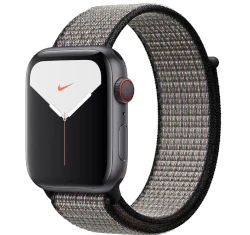Apple Watch Series 5 Nike 40mm Space Gray Aluminum Fabric Sport Loop GPS Only smartwatch