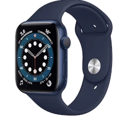 Apple Watch Series 6 44mm Aluminum Silver Link Bracelet A2292 GPS smartwatch