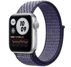 Apple Watch Series 6 Nike 40mm Silver Aluminum Nike Sport Loop A2291 GPS Only