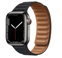 Apple Watch Series 7 41mm Graphite Stainless Steel Case with Link Bracelet A2475 GPS Cellular