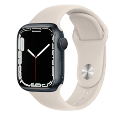 Apple Watch Series 7 41mm Midnight Aluminum Case with Apple OEM Band A2473 GPS Only smartwatch