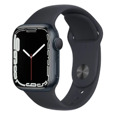 Apple Watch Series 7 41mm Midnight Aluminum Case with Apple OEM Band A2475 GPS Cellular smartwatch