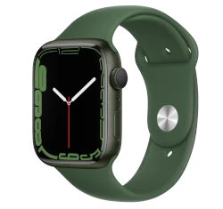 Apple Watch Series 7 45mm Green Aluminum Case with Apple OEM Band A2477 GPS Cellular smartwatch