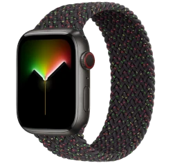 Apple Watch Series 7 45mm Space Black Titanium Case with Apple OEM Band A2477 GPS Cellular smartwatch