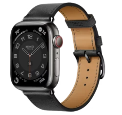 Apple Watch Series 8 41mm Graphite Stainless Steel Case with Link Bracelet A2772 GPS Cellular smartwatch