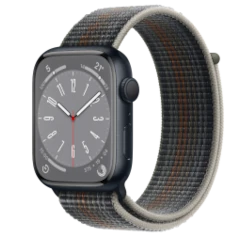 Apple Watch Series 8 41mm Graphite Stainless Steel Case with OEM Band A2772 GPS Cellular smartwatch