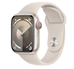 Apple Watch Series 8 41mm Starlight Aluminum Case with Apple OEM Band A2770 GPS Only