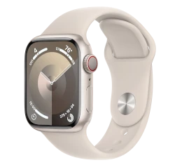 Apple Watch Series 8 41mm Starlight Aluminum Case with OEM Band A2770 GPS Only smartwatch