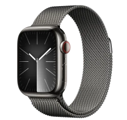 Apple Watch Series 8 45mm Graphite Stainless Steel Case with Link Bracelet A2774 GPS Cellular
