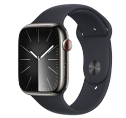 Apple Watch Series 8 45mm Graphite Stainless Steel Case with OEM Band A2774 GPS Cellular