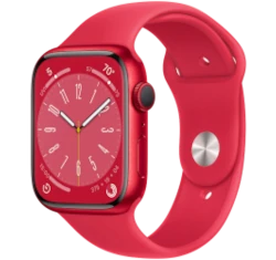 Apple Watch Series 8 45mm Red Aluminum Case with OEM Band A2771 GPS Only smartwatch