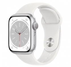 Apple Watch Series 8 45mm Silver Aluminum Case with OEM Band A2774 GPS Cellular smartwatch