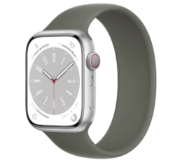 Apple Watch Series 8 Hermes 45mm Space Black Stainless Steel Case with Hermes H Diagonal Single Tour A2774 GPS Cellular